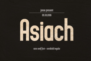 Asiach: A Clean Sans Serif Font for Modern Web Design