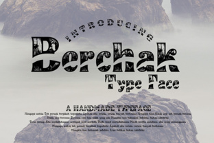 Berchak: A Decorative Font for Editorial Impact
