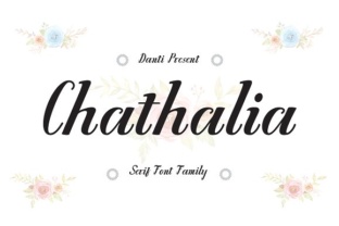 Chathalia: A Refined Serif Typeface for Editorial Design