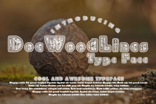 DoeWoodLines: A Decorative Typeface for Editorial Mood