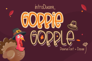 Gobbie Gobble: A Warm Handwritten Typeface for Editorial Design