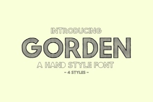 Gorden: A Hand-Drawn Sans Serif Typeface for Modern Editors