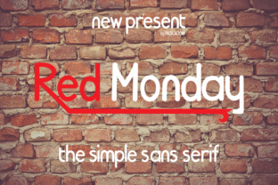 Red Monday: The Perfect Sans Serif Font for Crafters