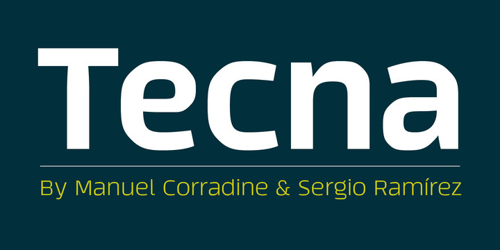 Tecna Family: A Modern Sans Serif Typeface for Web Design