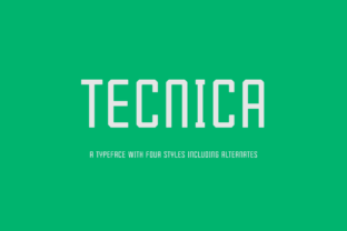 Tecnica Family: The Modern Typeface for Scroll-Stopping Designs