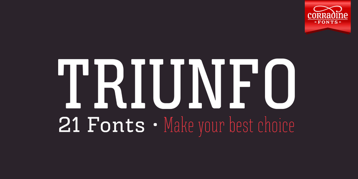 Triunfo Family: A Slab Serif Font for Editorial Design