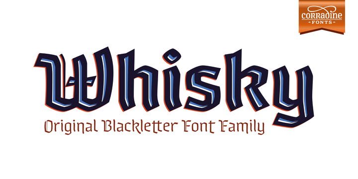 Whisky Family: The Blackletter Typeface for Bold Branding